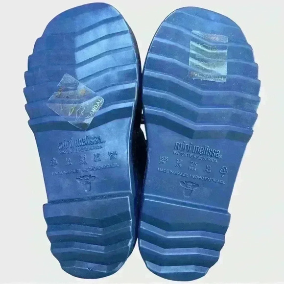 NIB MINI MELISSA Rain/Snow Boots II Blue - Size 10 - Picture 10 of 11